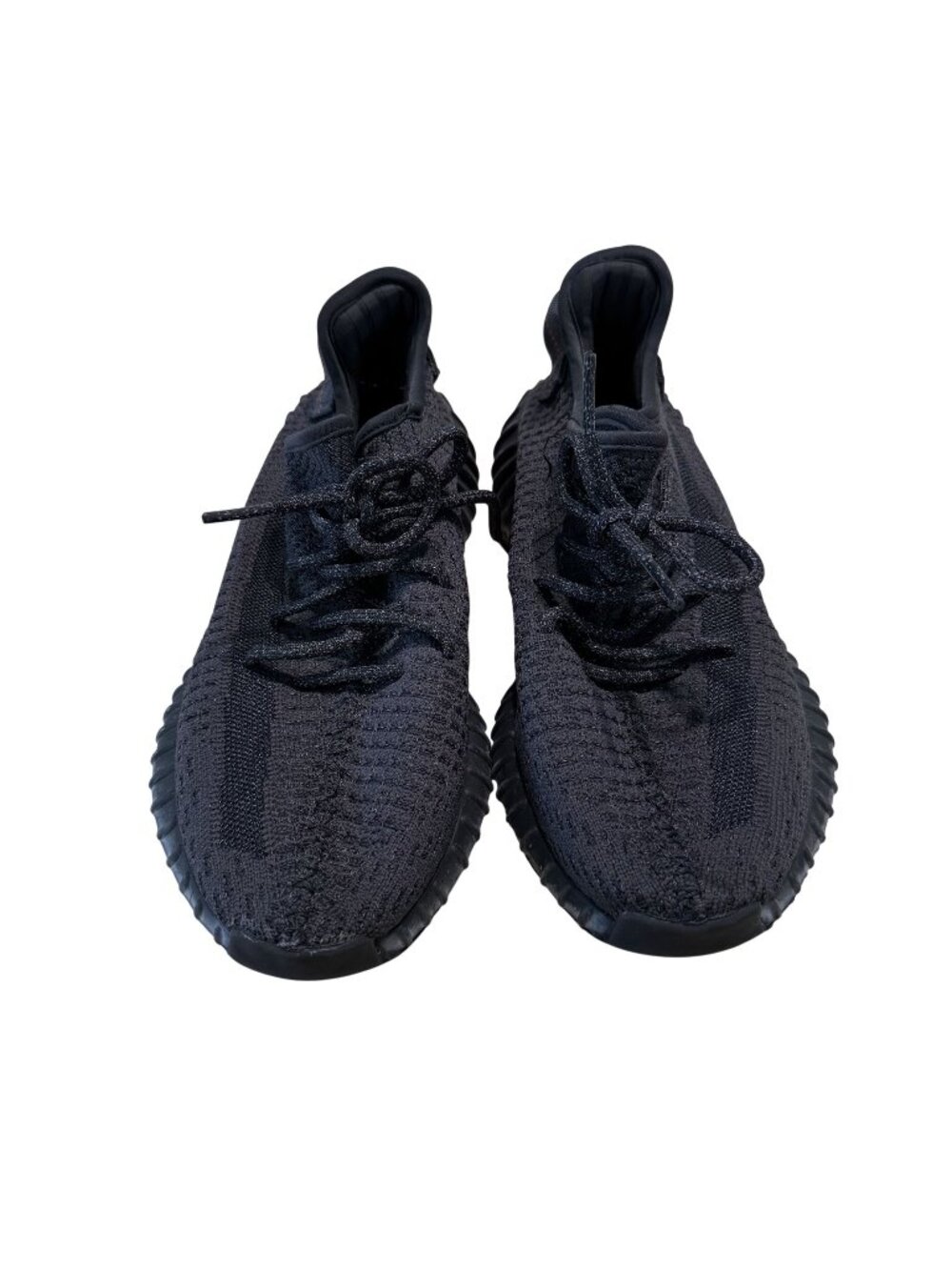 Yeezy Adidas Boost 350 V2 Static Black Reflective Sneakers Size 8